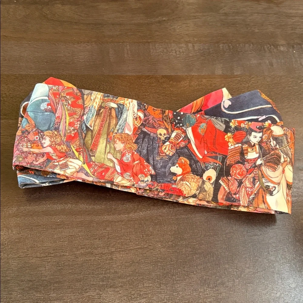 Japanese Pre-tied Sakuri Obi Belt with Velcro Fasteners